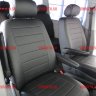 Авточехлы VW- T-5/T-6 (8 мест) рестайлинг с 2009 (Аригон) чер+чер