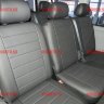 Авточехлы VW- T-5/T-6 (8 мест) рестайлинг с 2009 (Аригон) чер+чер