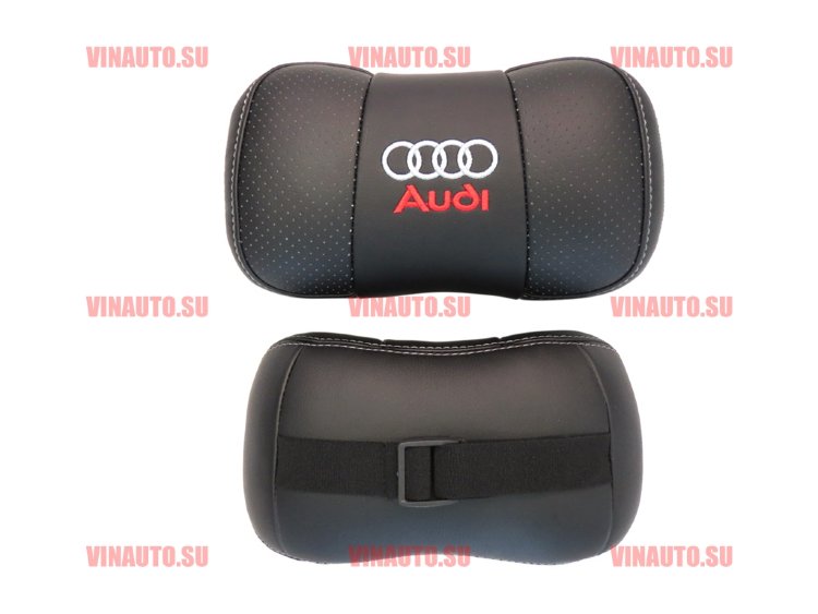 Автомобильные подушки для шеи AUDI (Аригон) чер+чер Автомобильные подушки для шеи AUDI (Аригон) чер+чер