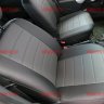 Авточехлы RENAULT-Logan 2004-2014 (Аригон) чер+тем.сер