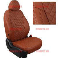 Авточехлы RENAULT-Duster деленное 40\60 с 2015- \Terrano с 2017- (Ромб) корич+коричневый