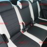 Авточехлы SKODA-Yeti передн. спинки одинаковые 2009- (Аригон) бел+чер