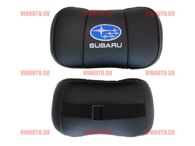 Автомобильные подушки для шеи SUBARU (Аригон) чер+чер Автомобильные подушки для шеи SUBARU (Аригон) чер+чер