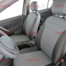 Авточехлы RENAULT-Logan 2 с 2014 сплошной (Аригон) чер+сер