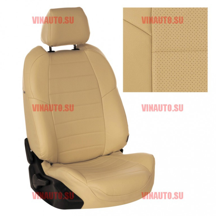 Авточехлы MITSUBISHI- Outlander-XL/PEUGEOT- 4007 с 07-/CITROEN- C-Crosser с 07- (Аригон) беж+беж
