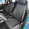Авточехлы SUZUKI-SX-4 II Hb 2013-/Vitara II 2015- (Ромб) чер+чер