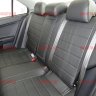 Авточехлы MITSUBISHI- Lancer-10 Sd с 2012 (зад. спин. без надкрыльн.) (Аригон) чер+чер