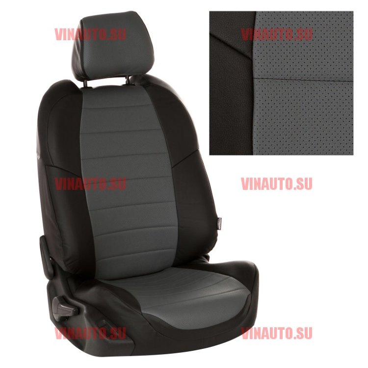 Авточехлы NISSAN-X-Trail T-32 с 15- (Аригон) чер+сер Авточехлы NISSAN-X-Trail T-32 с 15- (Аригон) чер+сер