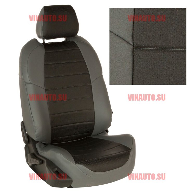 Авточехлы KIA-Sportage III 2010-2016 (Аригон) сер+чер Авточехлы KIA-Sportage III 2010-2016 (Аригон) сер+чер
