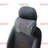 Автомобильные мини подушки под шею АВТОПИЛОТ (натур.кож.) сер+сер