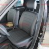 Авточехлы RENAULT-Logan 2 деленное 40/60/Sandero 2 с 2014 (без подуш. безопасн.) (Аригон) чер+чер