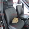 Авточехлы RENAULT-Logan 2 деленное 40/60/Sandero 2 с 2014 (без подуш. безопасн.) (Аригон) чер+чер