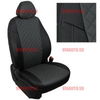 Авточехлы KIA-Rio 2 Sd 40\60 с 05-11 (Ромб) чер+тем.сер Авточехлы KIA-Rio 2 Sd 40\60 с 05-11 (Ромб) чер+тем.сер