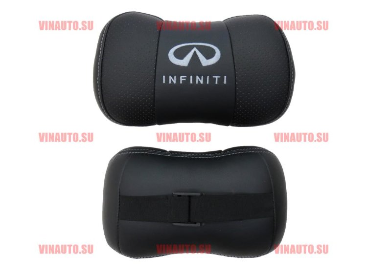 Автомобильные подушки для шеи INFINITI (Аригон) чер+чер