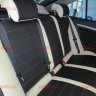 Авточехлы SKODA-Octavia-A-5 деленное 40\60 (Аригон) бел+чер