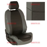 Авточехлы VW- T-5/T-6 (8 мест) рестайлинг с 2009 (Аригон) сер+чер Авточехлы VW- T-5/T-6 (8 мест) рестайлинг с 2009 (Аригон) сер+чер